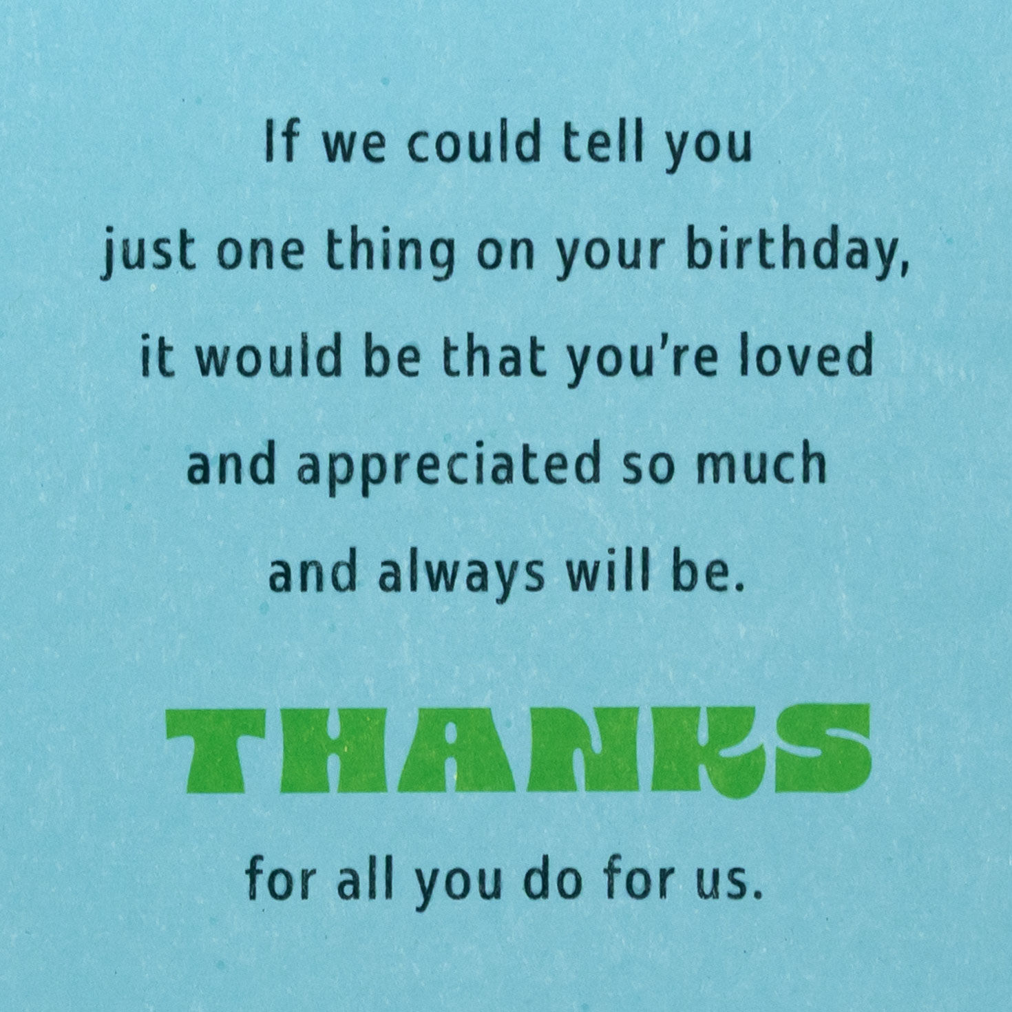 Retro Letters on Green Birthday Card for Dad from Us Sentiment image number 2