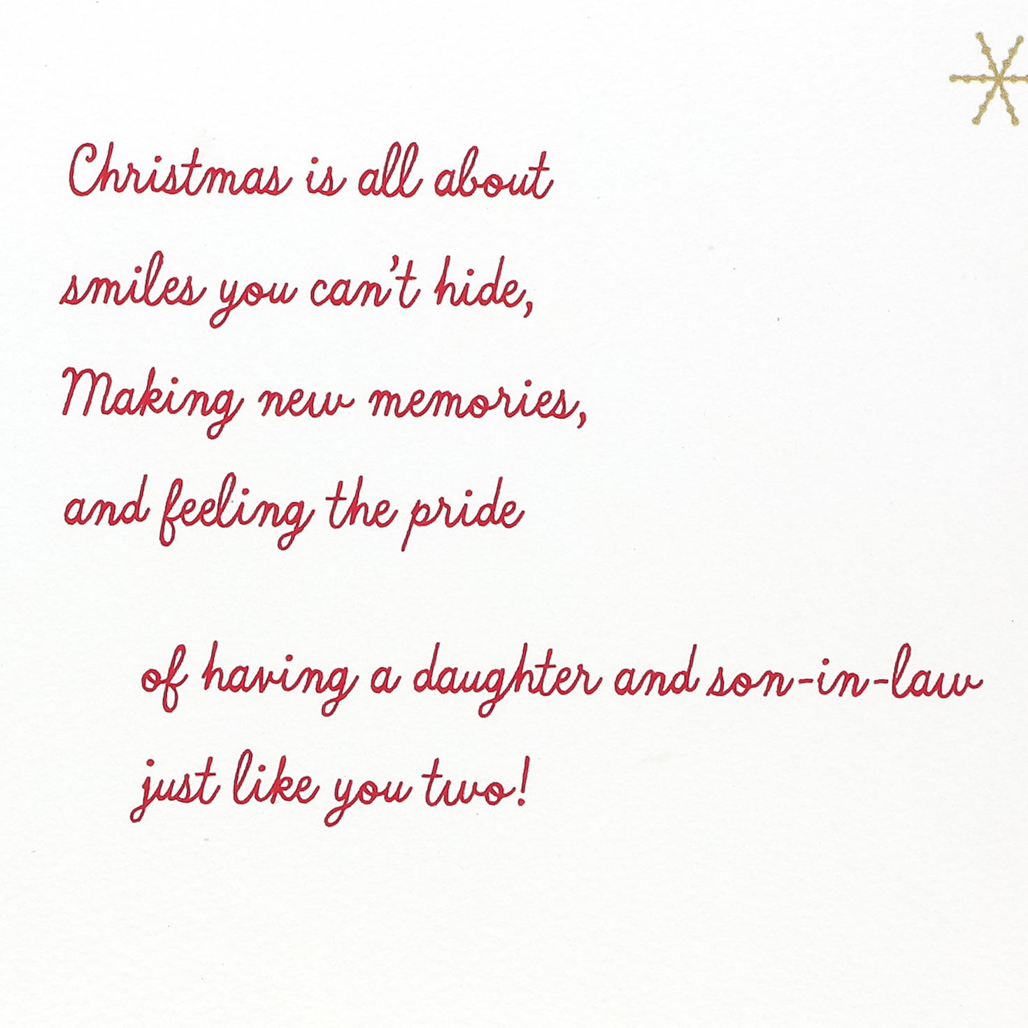 Stockings Christmas Card for Daughter and Husband Sentiment image number 3