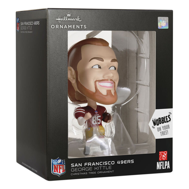 NFL San Francisco 49ers George Kittle Bouncing Buddy Hallmark Ornament, , large image number 4