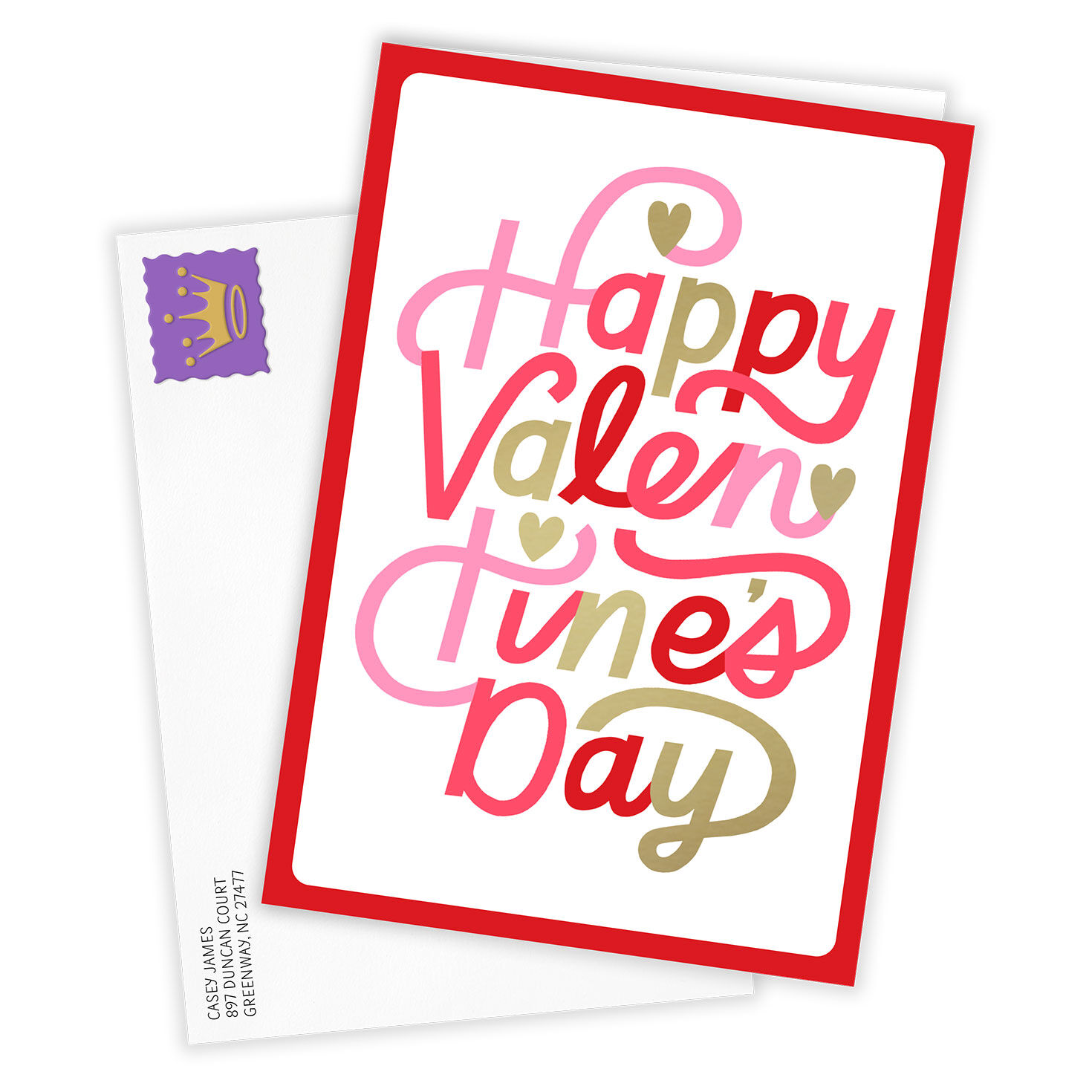All the Hearts for You Custom Valentine's Day Card, , large image number 2