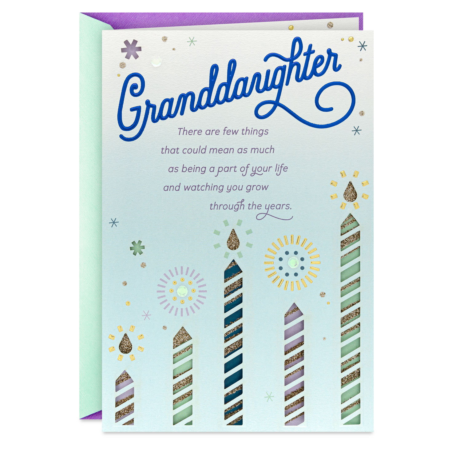 My Love Will Follow Birthday Card for Granddaughter