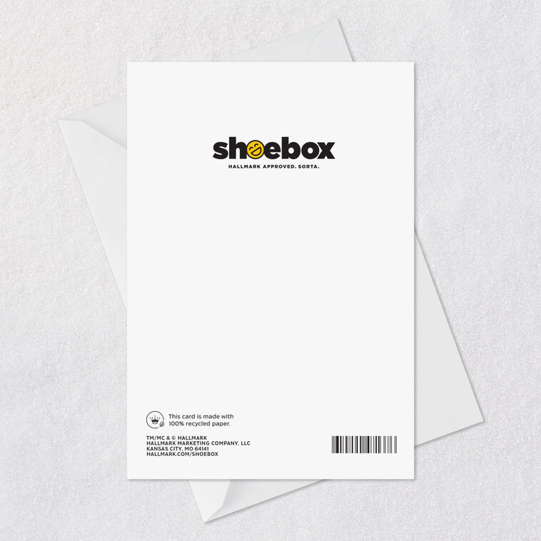 Blue Heart Critter Funny Love Card Card Back with Envelope image number 7