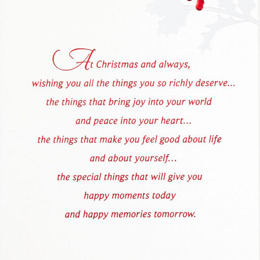 No One Like You Red Cardinal Christmas Card for Son, 