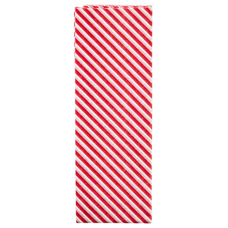 Red and White Stripe Tissue Paper, 6 sheets, , large