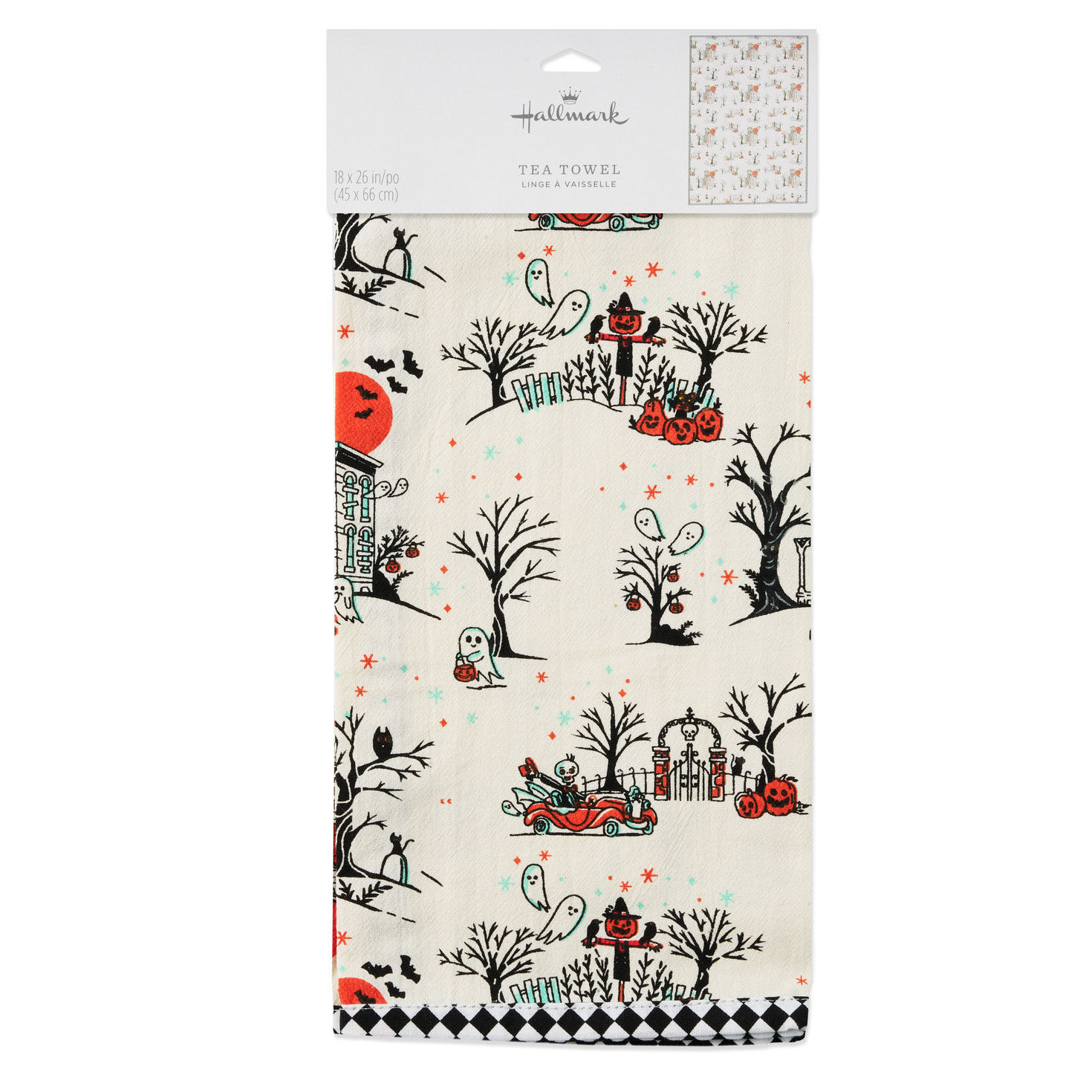 Vintage Halloween Scenes Tea Towel package front image number 5
