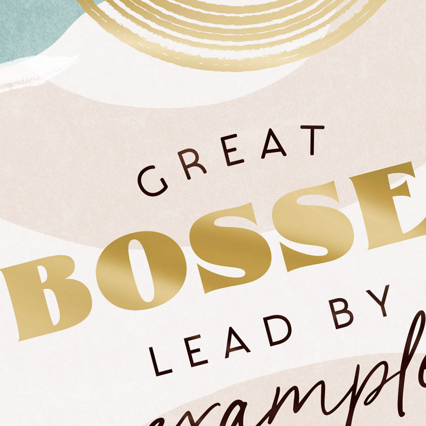 Abstract Circles Boss's Day Card Card Cover Detail image number 4