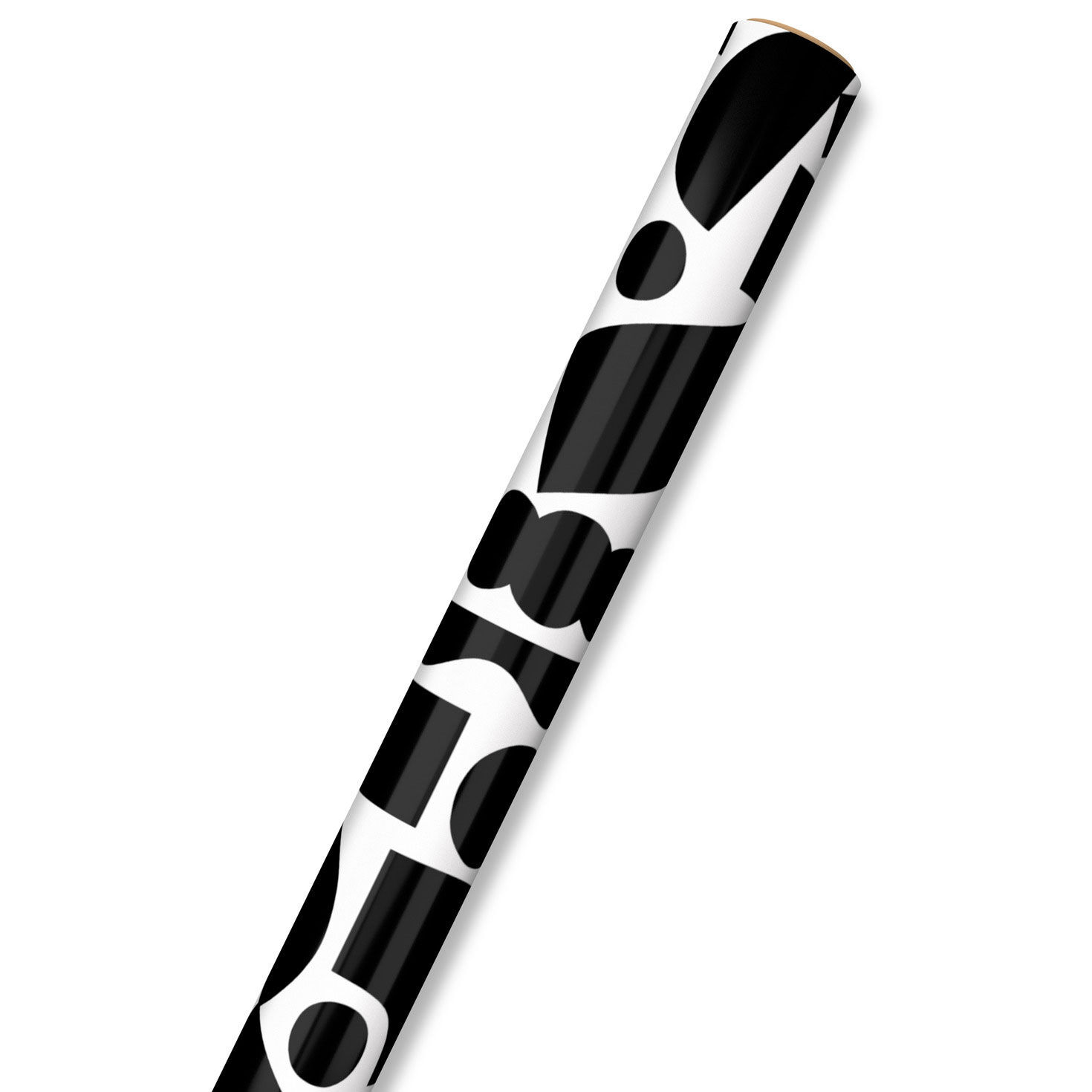 Black and White Mod Shapes Wrapping Paper, 17.5 sq. ft. Wrapping