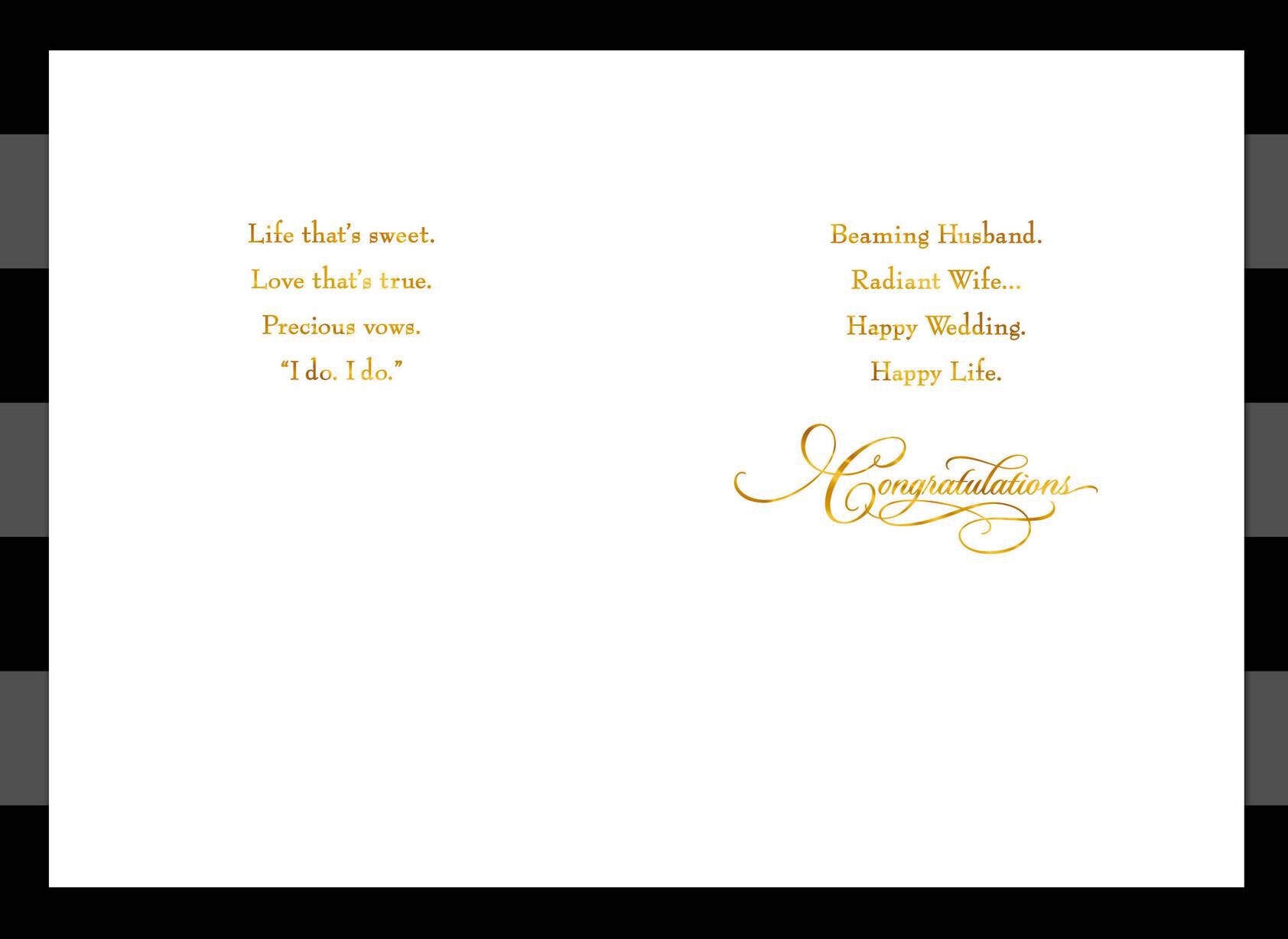 Sparkly Mr. & Mrs. Wedding Card