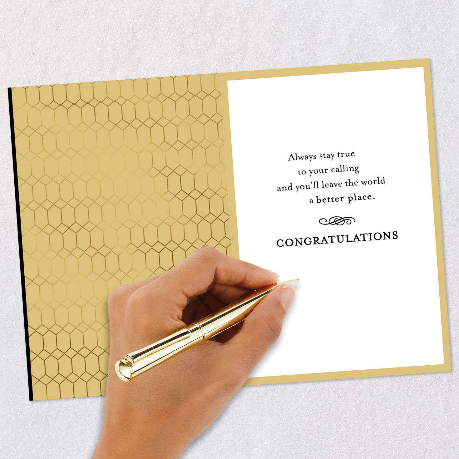 Ivy Wreath and Grad Cap Ph.D. Graduation Card  image number 6