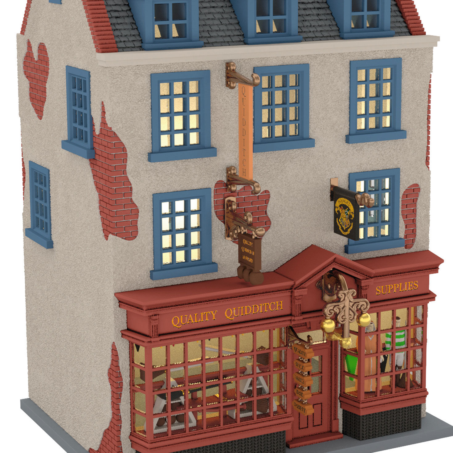 Harry Potter Quidditch Shop Keepsake Ornament upclose view image number 5