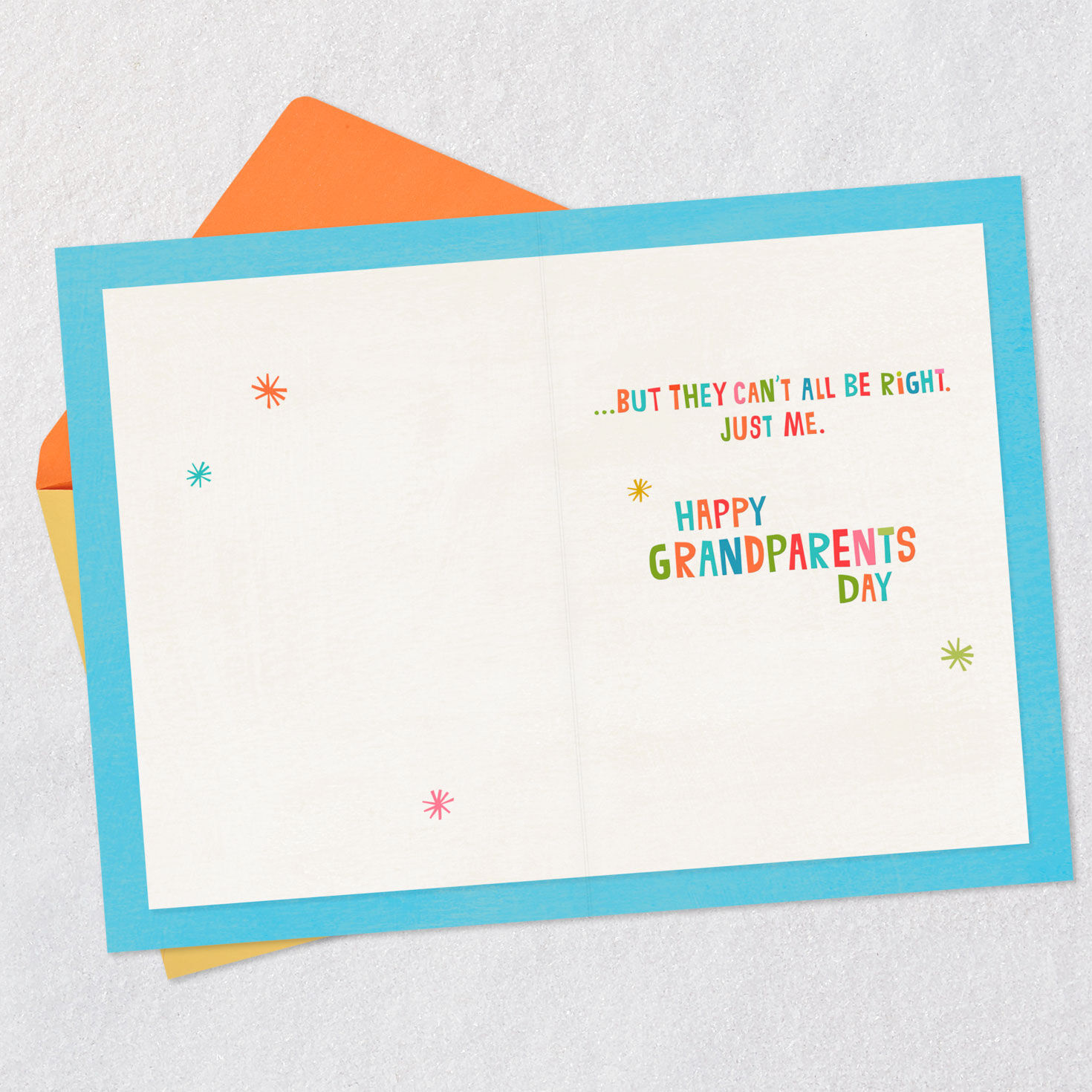 You're the Best Grandparents Day Card Open card with envelope image number 3