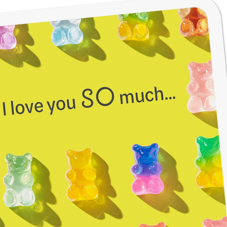 Colorful Gummy Bears Love Card for Kids Card Front Detail image number 4