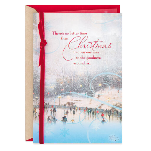 Thomas Kinkade Goodness Around Us Christmas Card, 