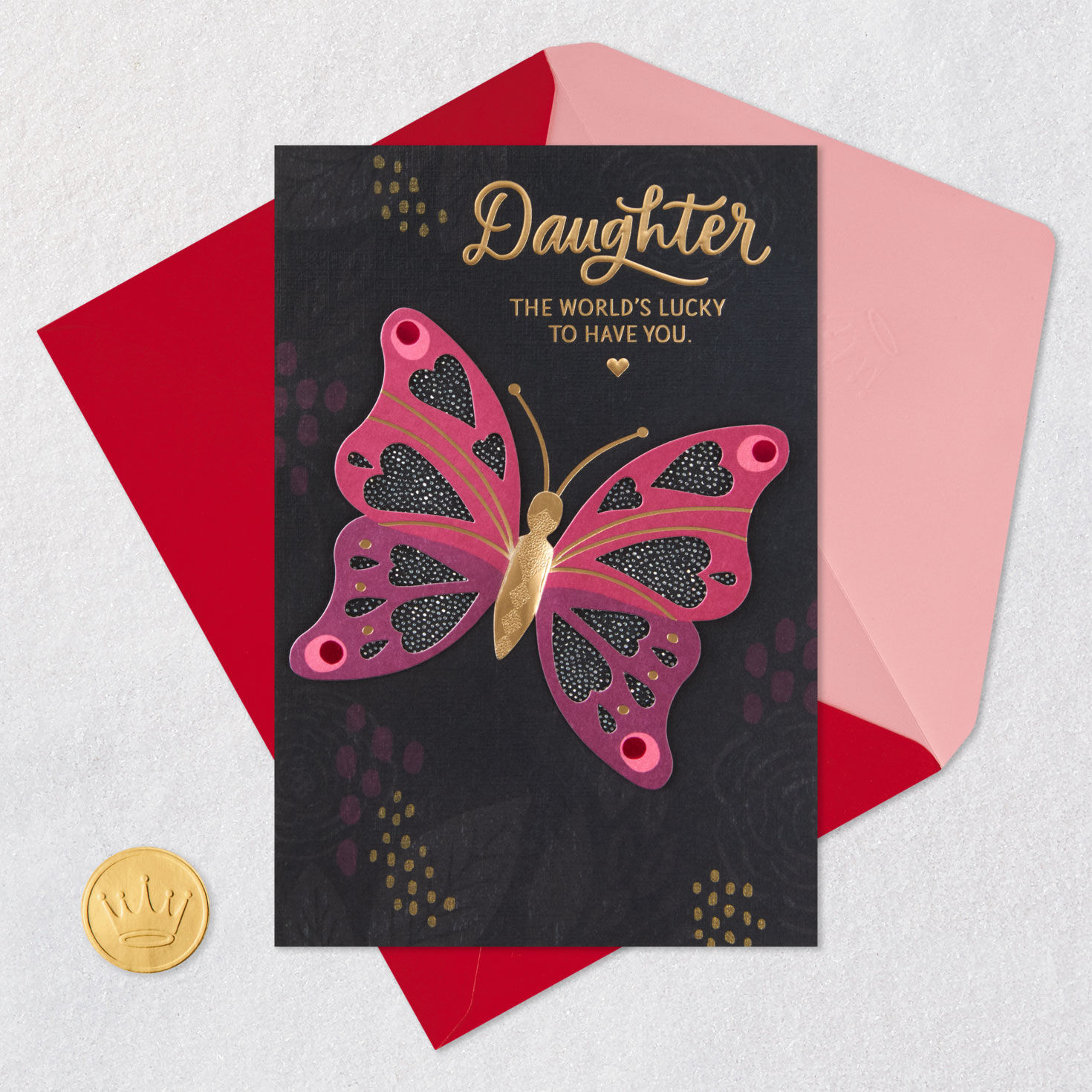 The World's Lucky to Have You Valentine's Day Card for Daughter for only USD 7.99 | Hallmark