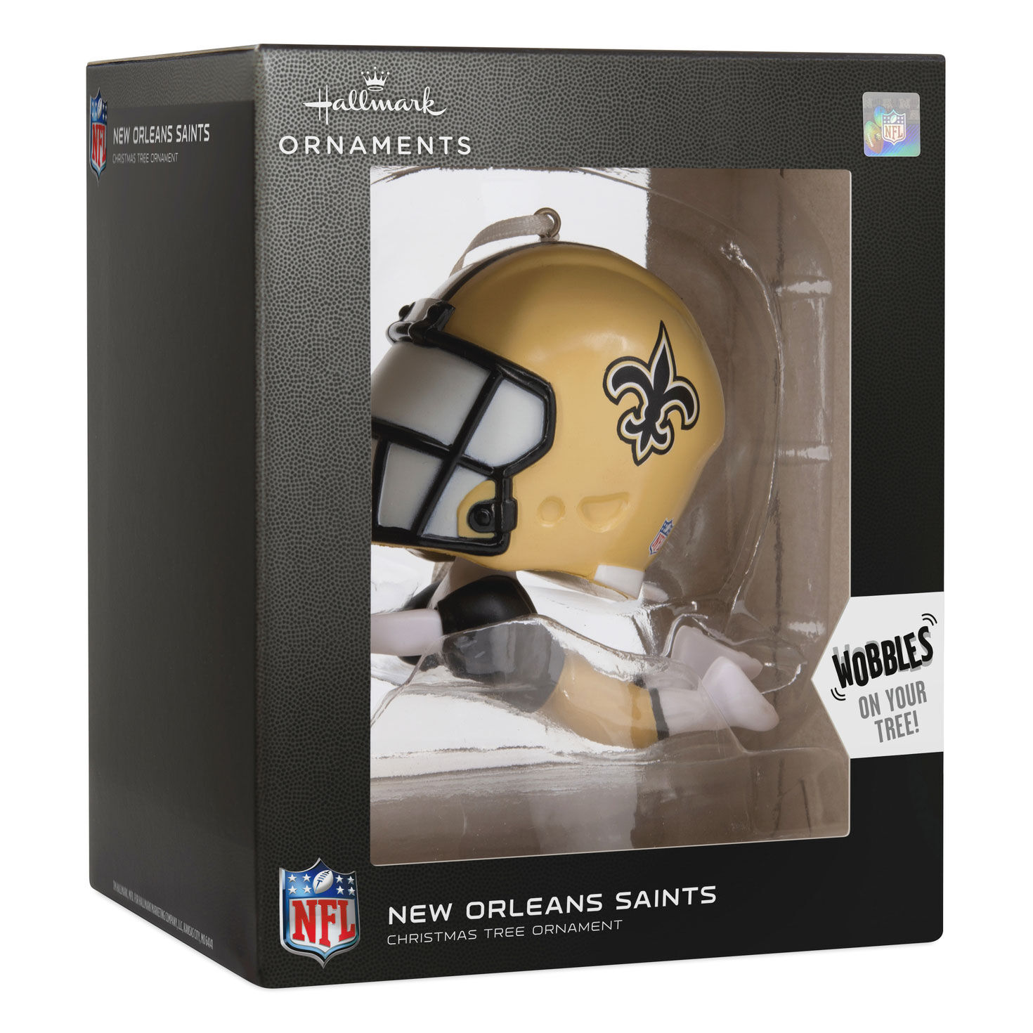 NFL New Orleans Saints Bouncing Buddy Hallmark Ornament, , large image number 4