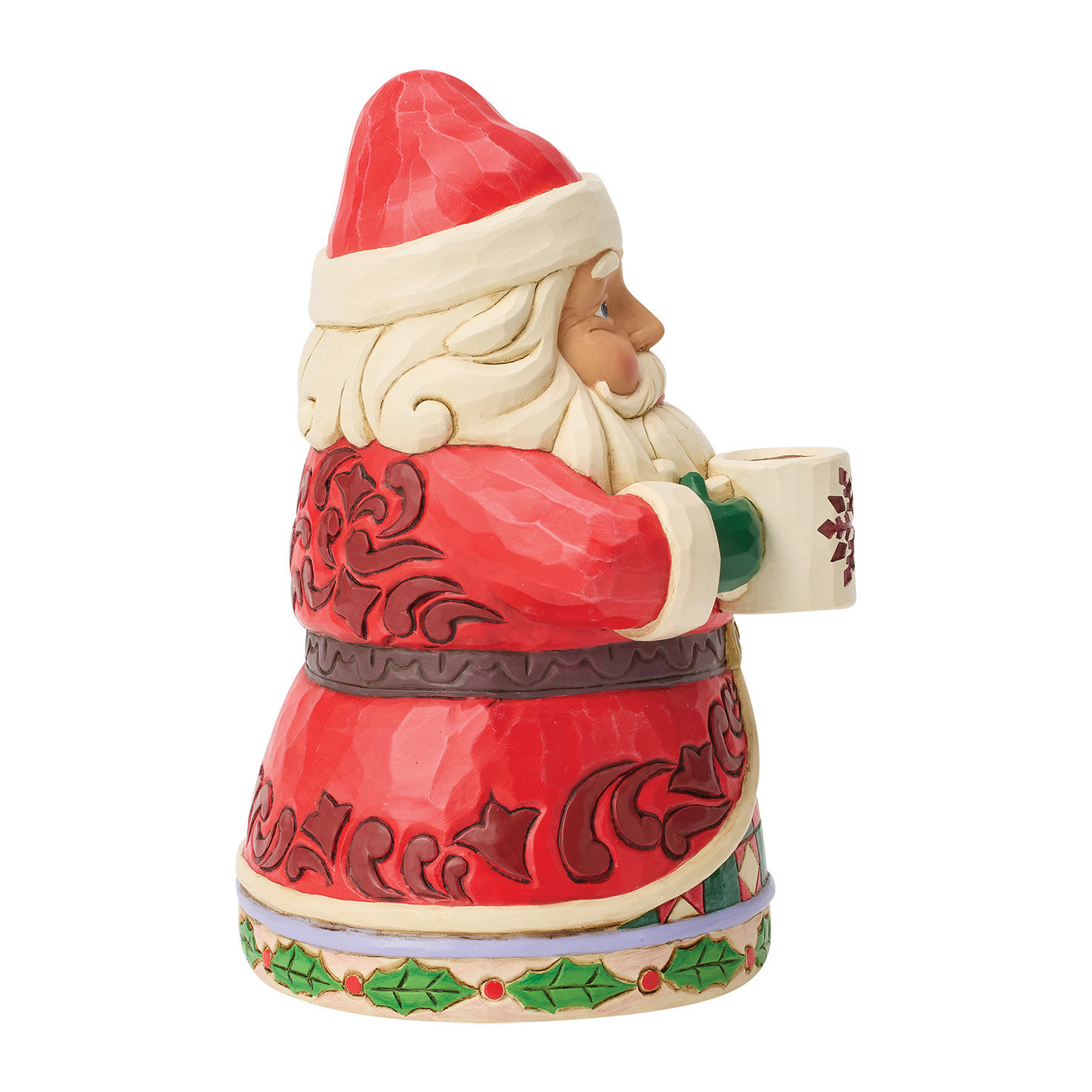 Santa With Coffee Mug Jim Shore Statue side image number 4