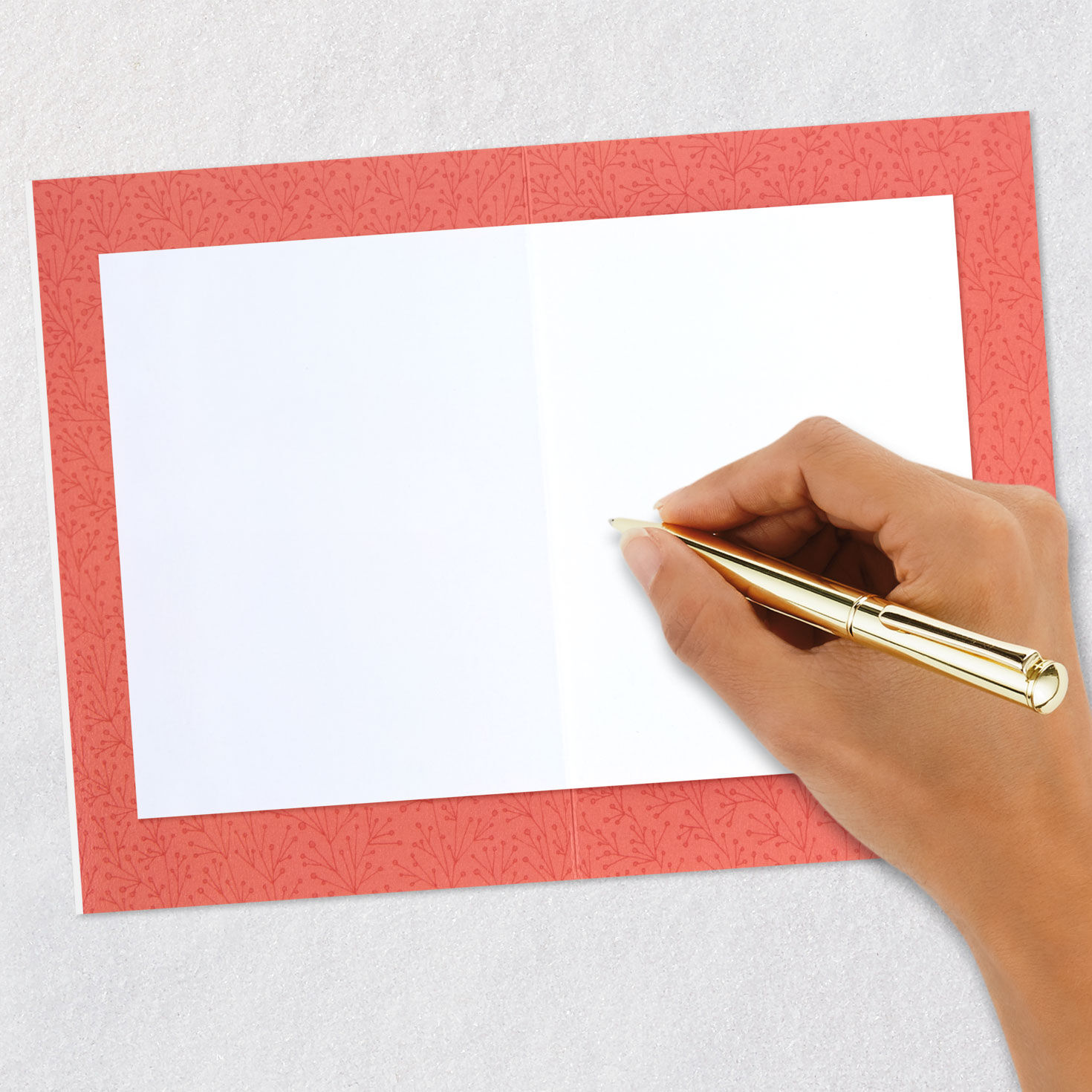 Folk Art Flowers Blank Card Signing card image number 5