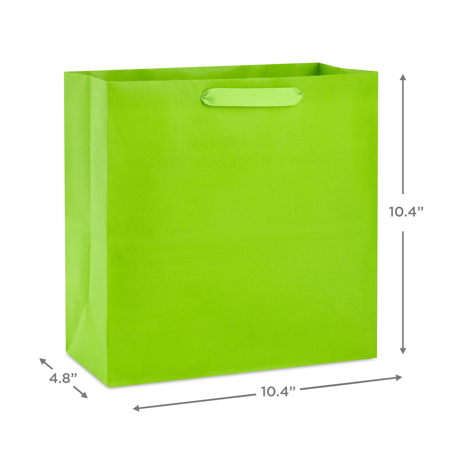 10.4" Lime Green Large Square Gift Bag for only USD 4.49 | Hallmark