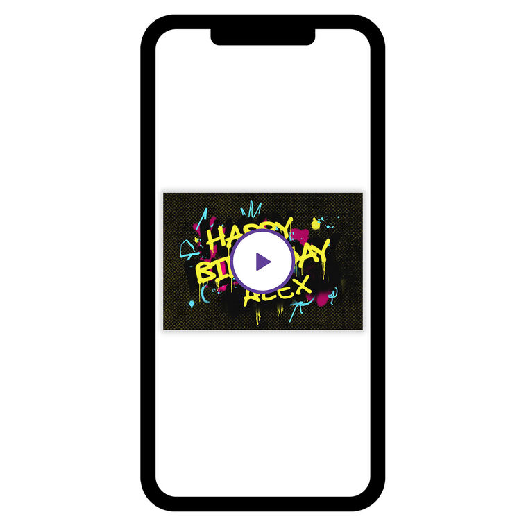 Graffiti Lettering Birthday eCard