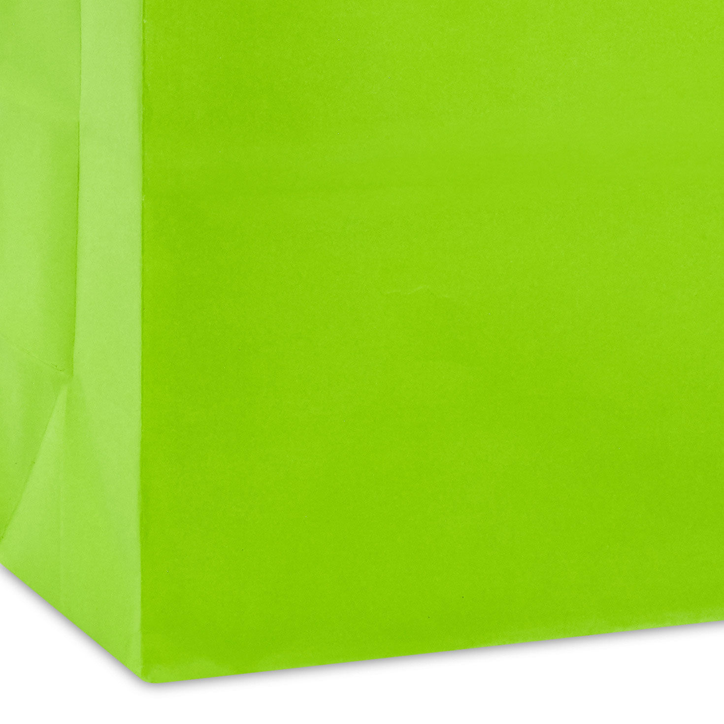 10.4" Lime Green Large Square Gift Bag, Lime Green, large image number 5