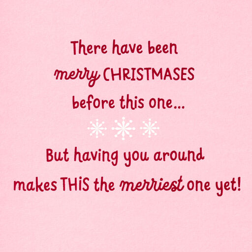 Merriest One Yet Baby's First Christmas Card for Granddaughter, 