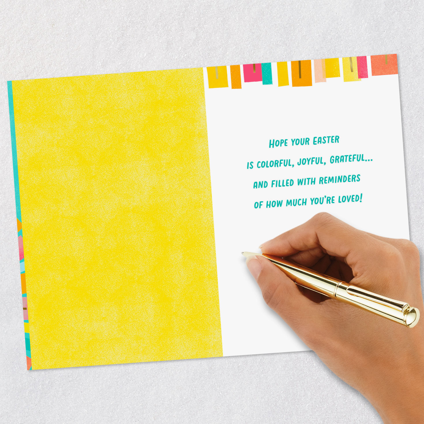 Cross and Sun Rays Easter Card Signing card image number 6