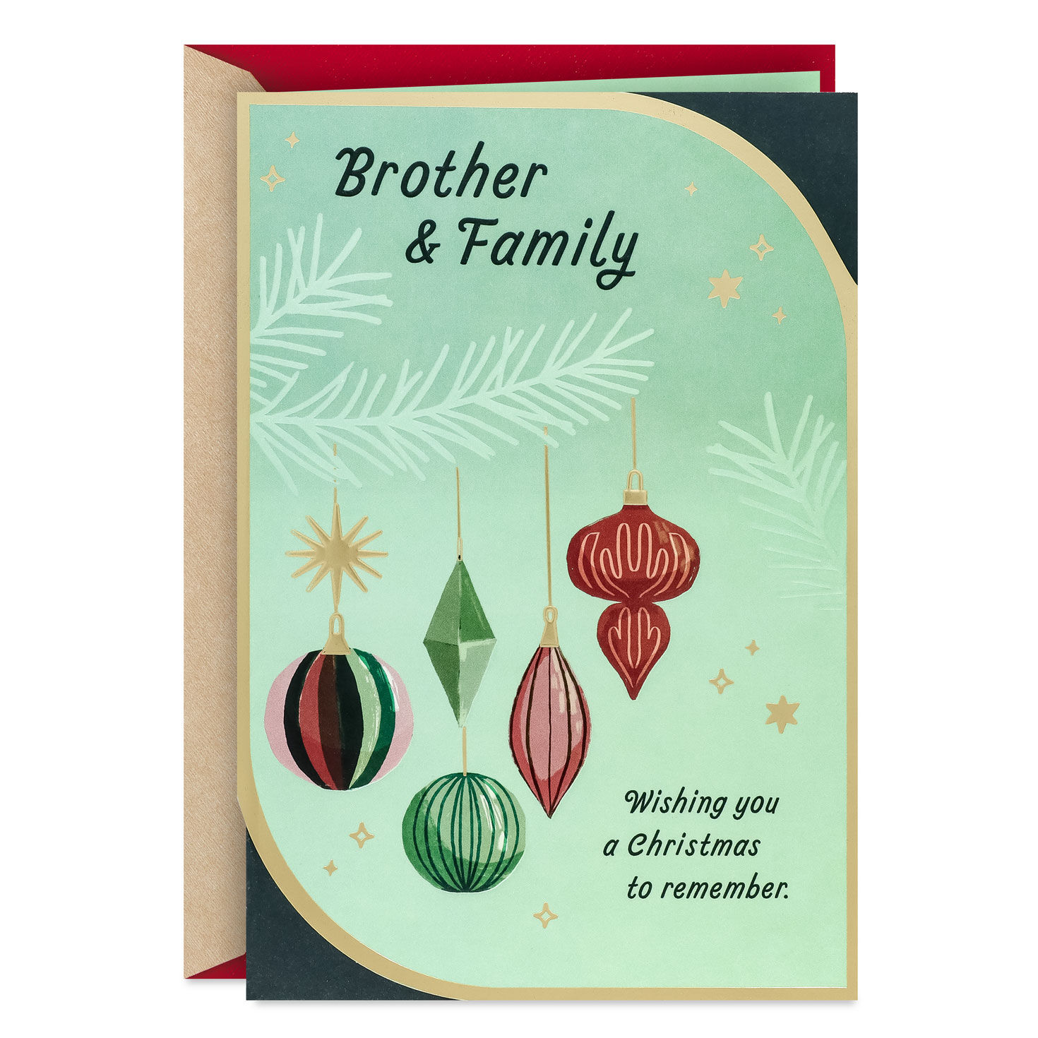 Hope Your Season Sparkles Christmas Card for Brother and Family