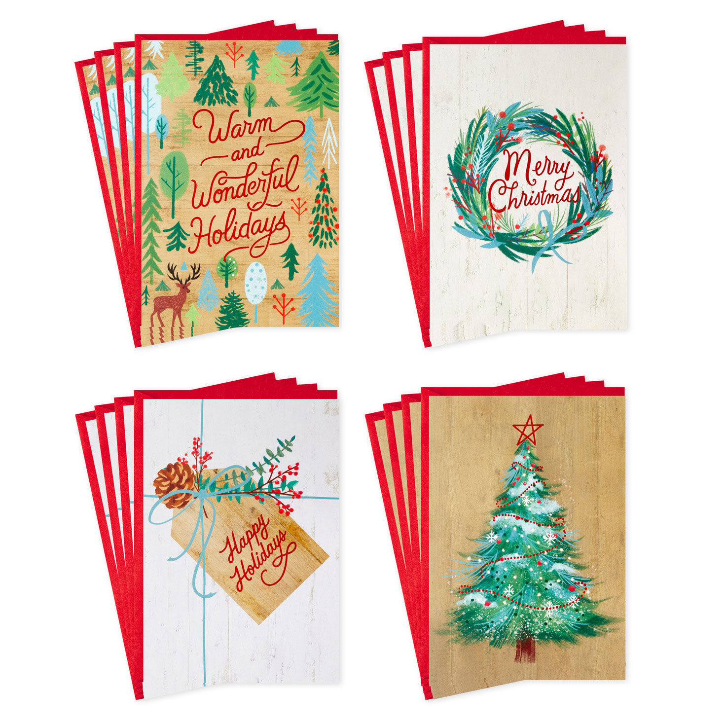 Rustic Icons Boxed Christmas Card Assortment card Fronts image number 2