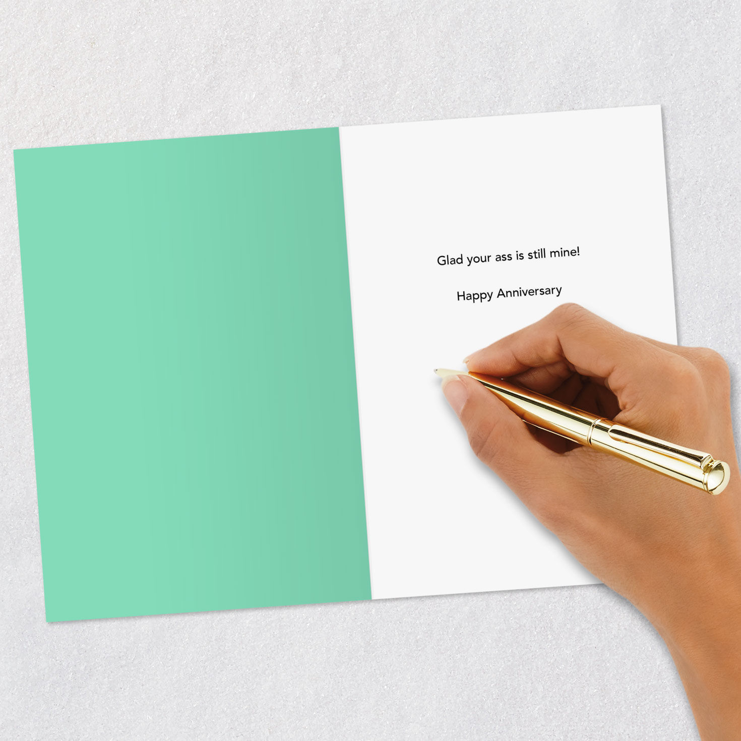 Adult Donkey Funny Anniversary Card Signing card image number 6