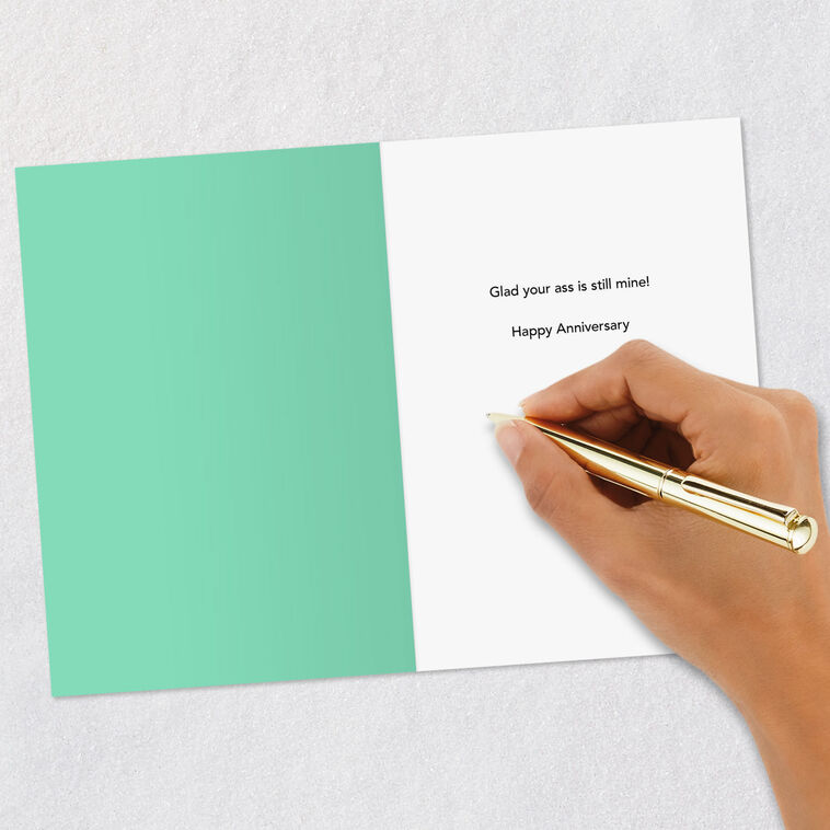 Adult Donkey Funny Anniversary Card Signing card image number 6