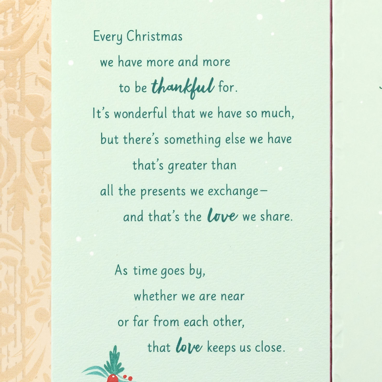 Nativity Candles Christmas Card for Couple sentiment image number 3