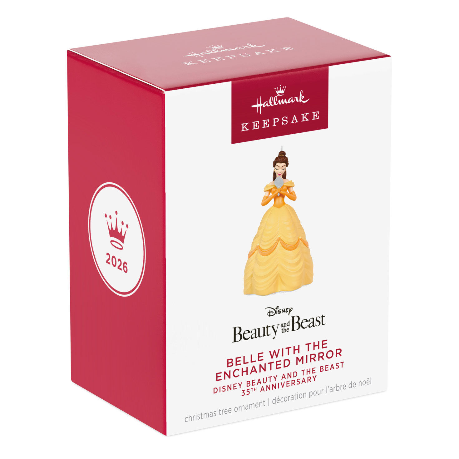Princess Belle Holding Mirror Keepsake Ornament Package Front image number 7