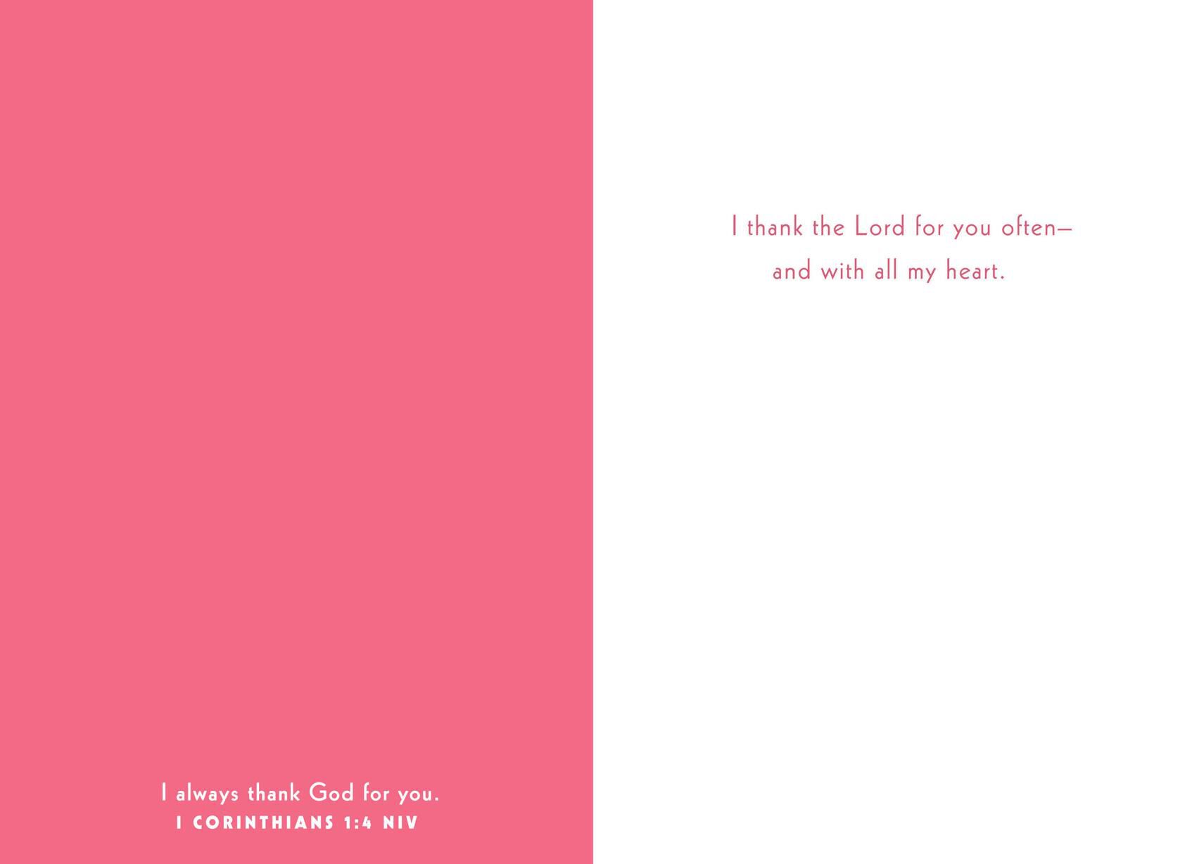 Company of a Good Friend Religious Just Because Card
