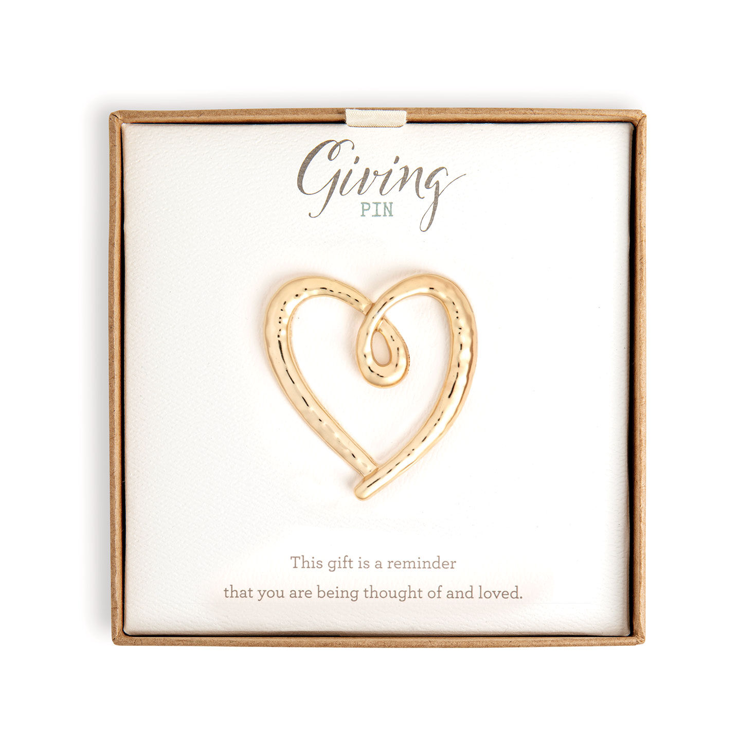 Gold Heart Giving Pin for only USD 24.99 | Hallmark