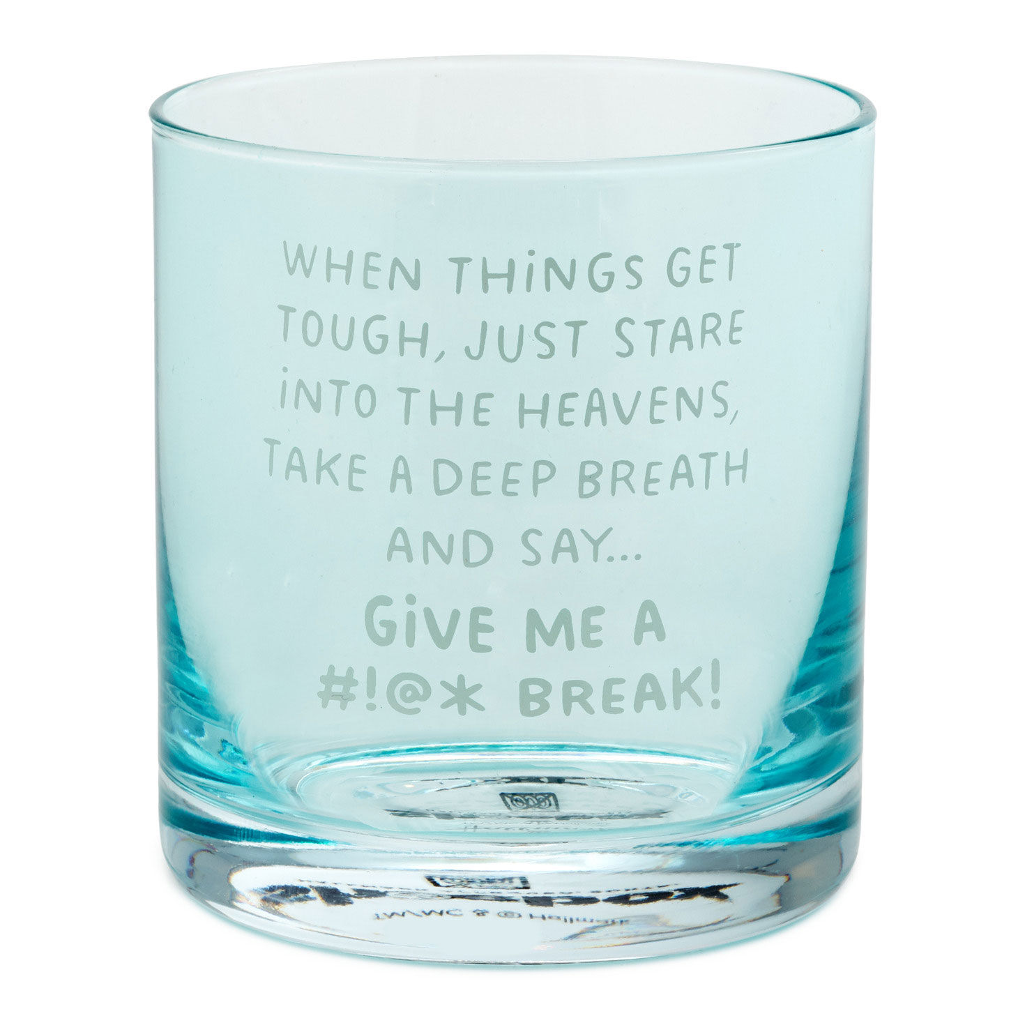 When Things Get Tough Funny Rocks Glass, 12 oz.