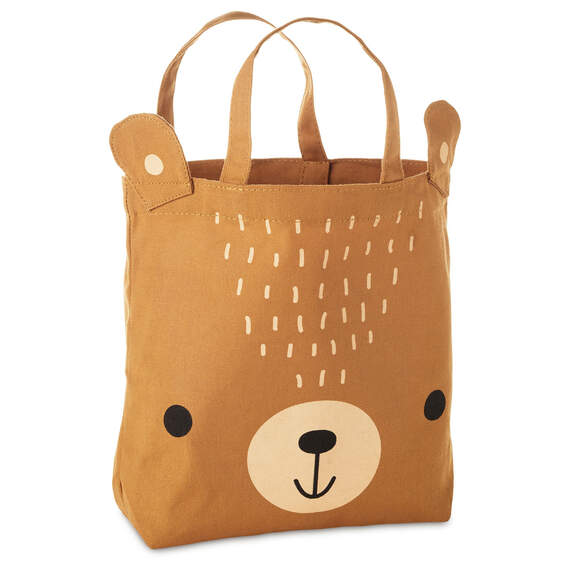 Brown Bear Fabric Gift Bag, , large image number 1