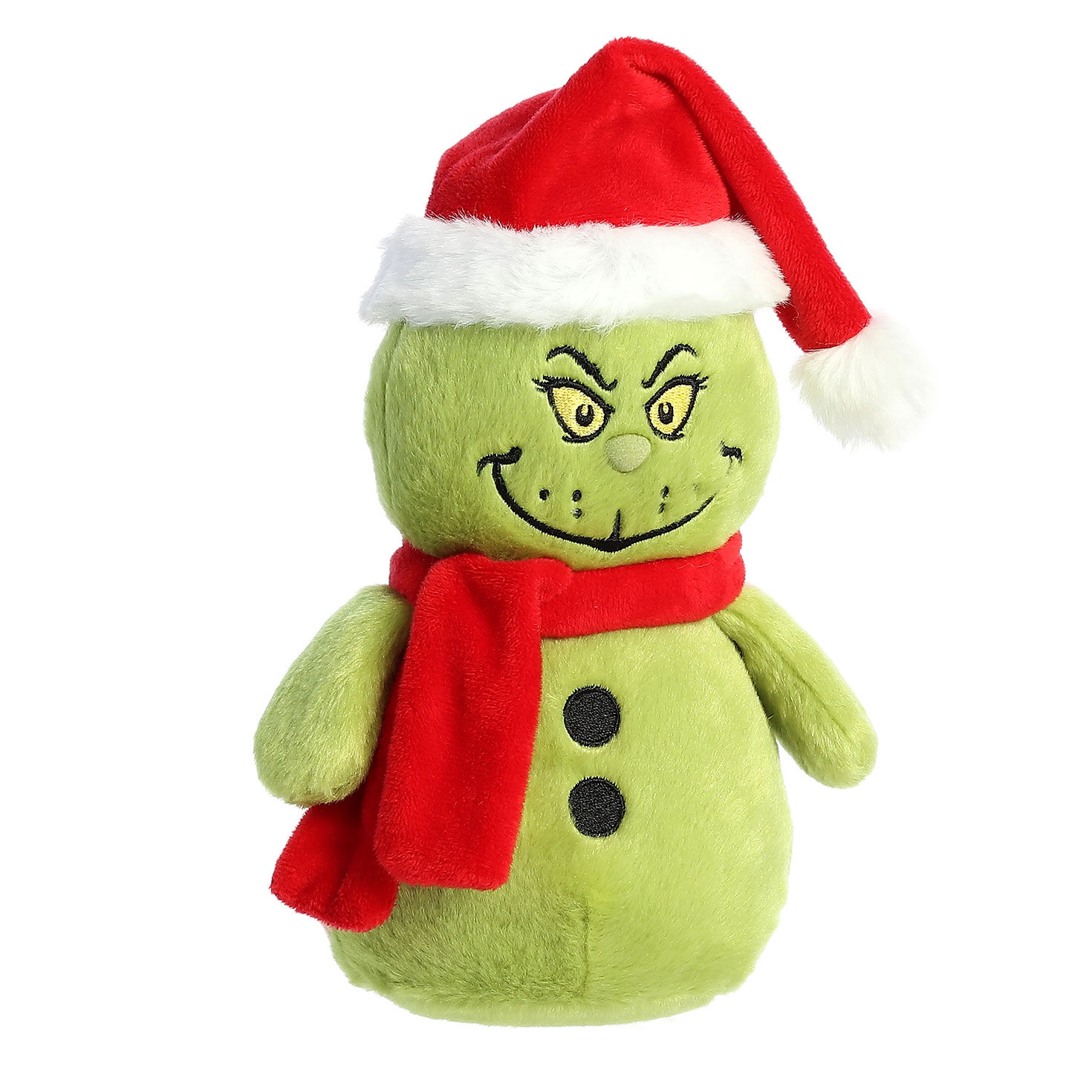 Aurora Grinch Snowman Christmas Plush, 8&rdquo;, , large image number 3