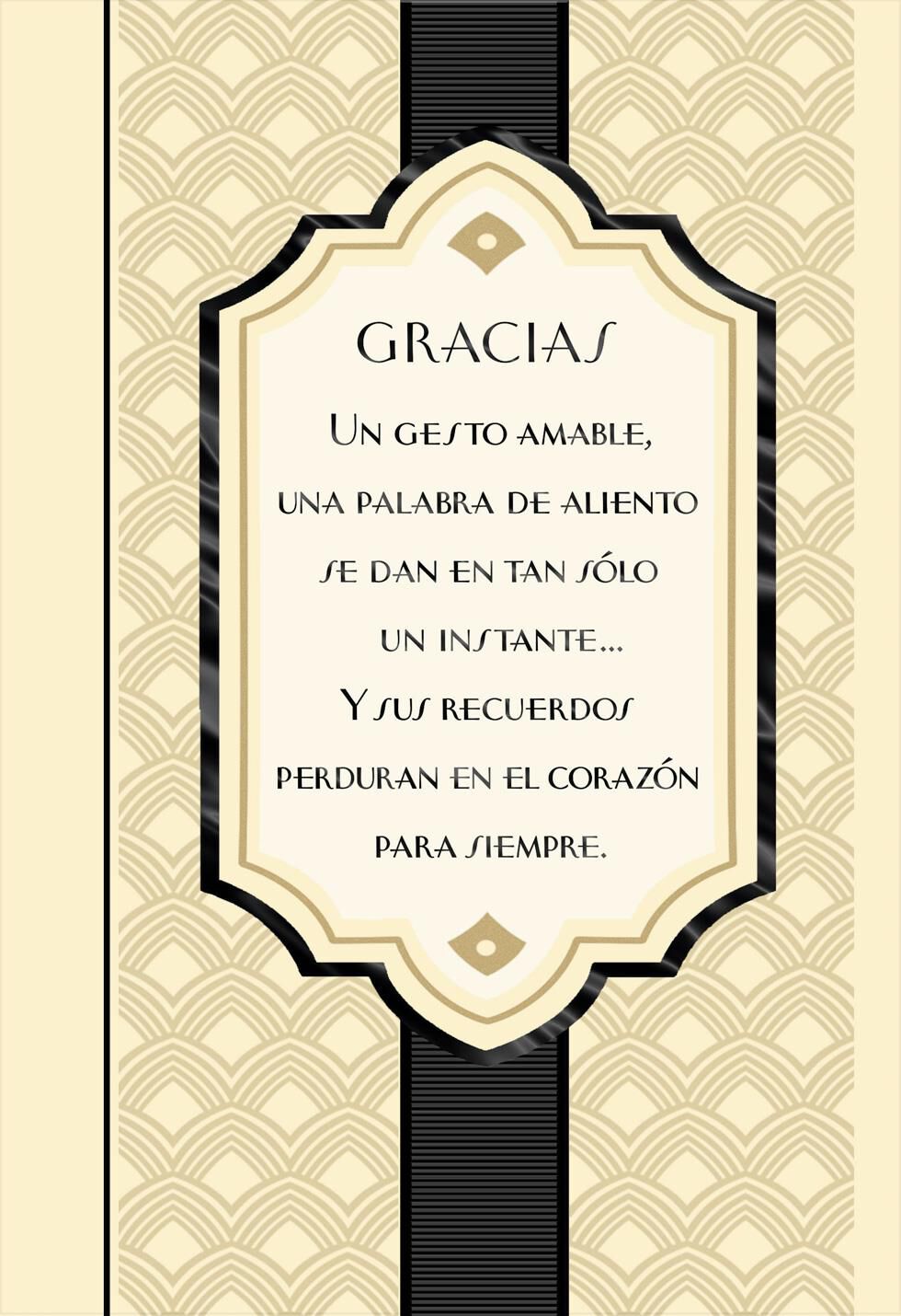 Heartfelt Kindness Spanish-Language Thank You Card