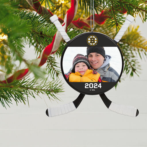 NHL Hockey Personalized Photo Ornament, Boston Bruins®, 
