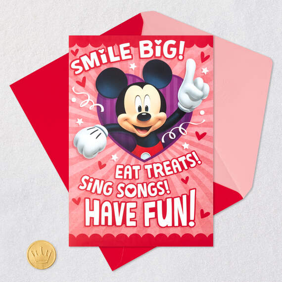 Disney Mickey Mouse and Friends Musical Valentine's Day Card, , large image number 5