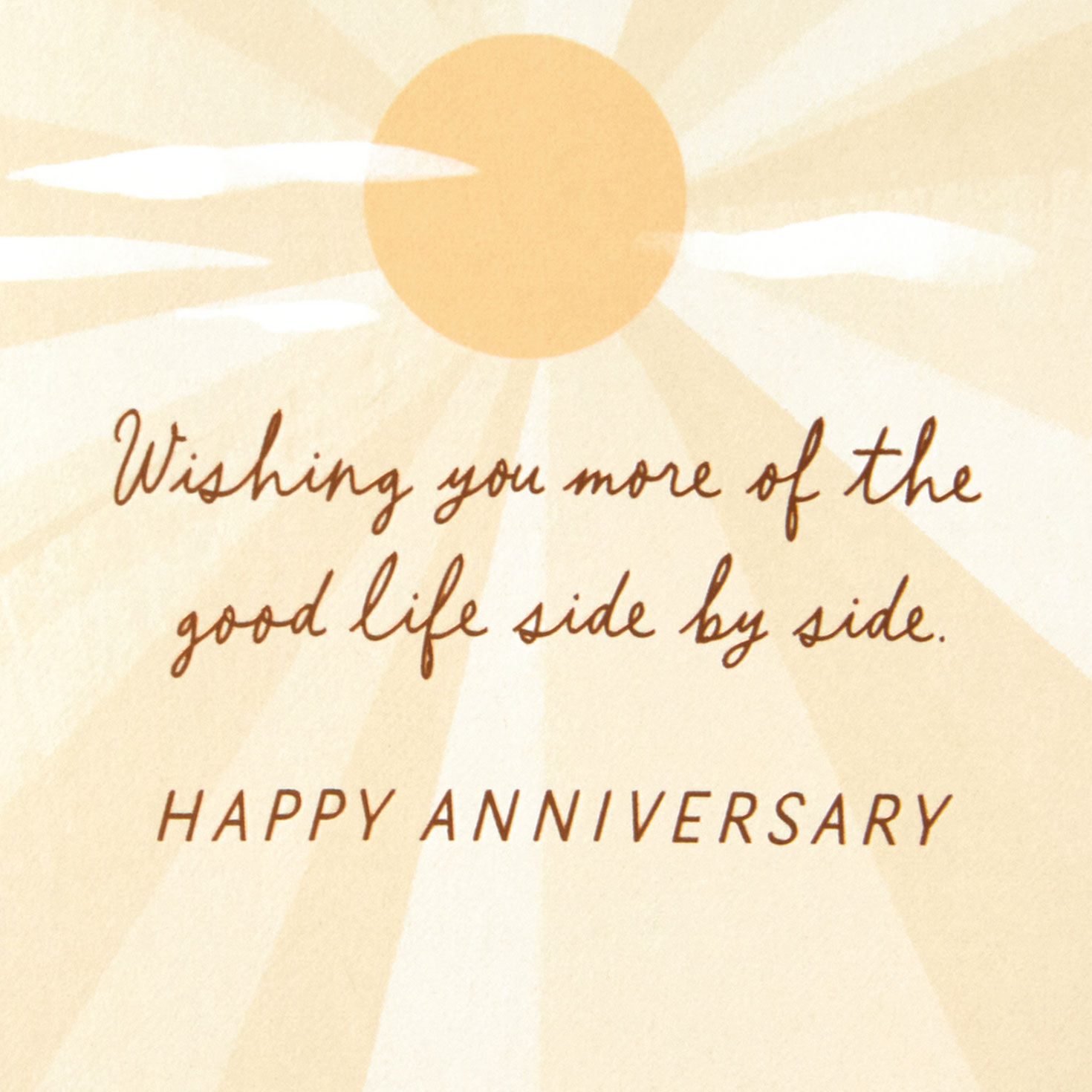Wishing You the Good Life Side by Side Anniversary Card, , large image number 2