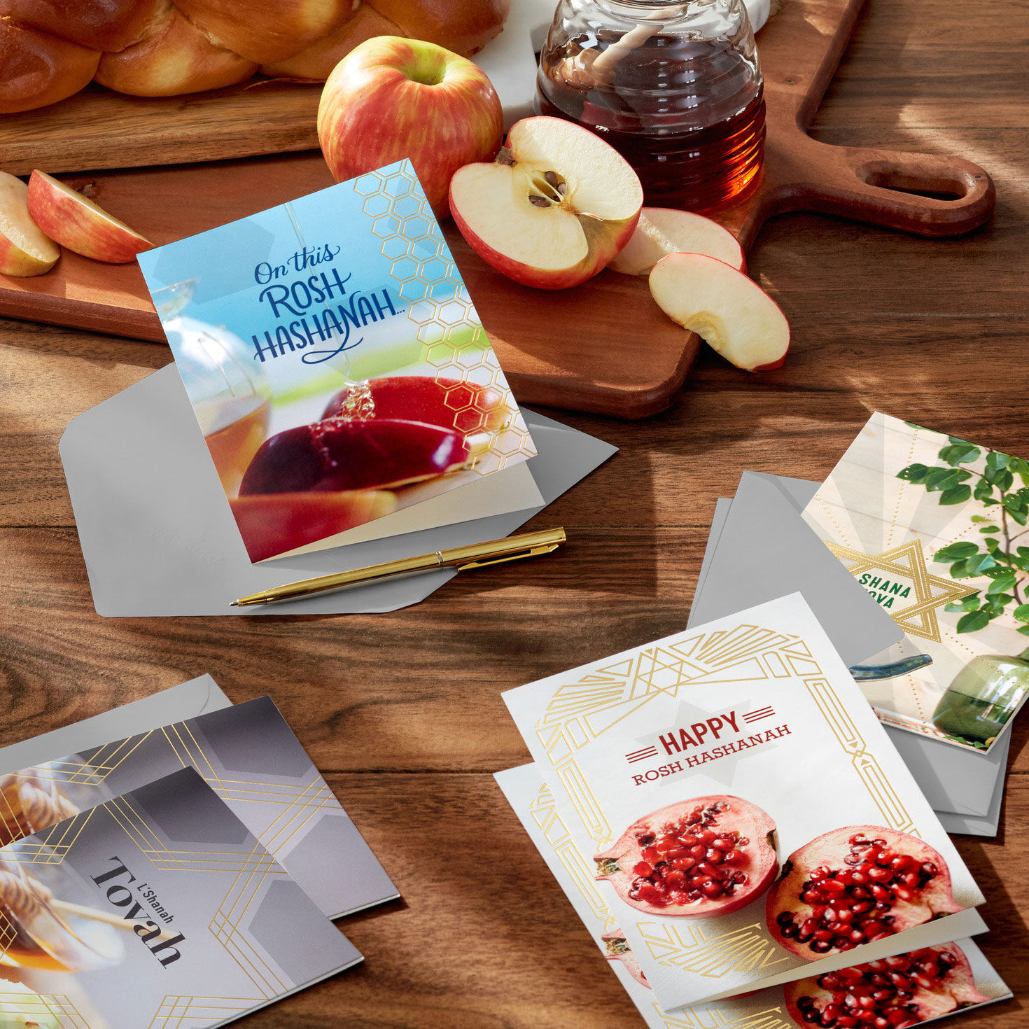 A Sweet Year Boxed Rosh Hashanah Cards Assortment, Pack of 16, , large image number 7
