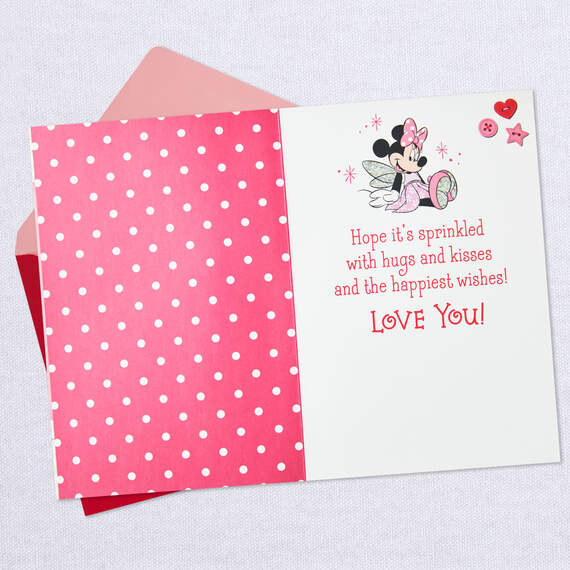 Disney Minnie Mouse First Valentine's Day Card for Granddaughter, , large image number 3