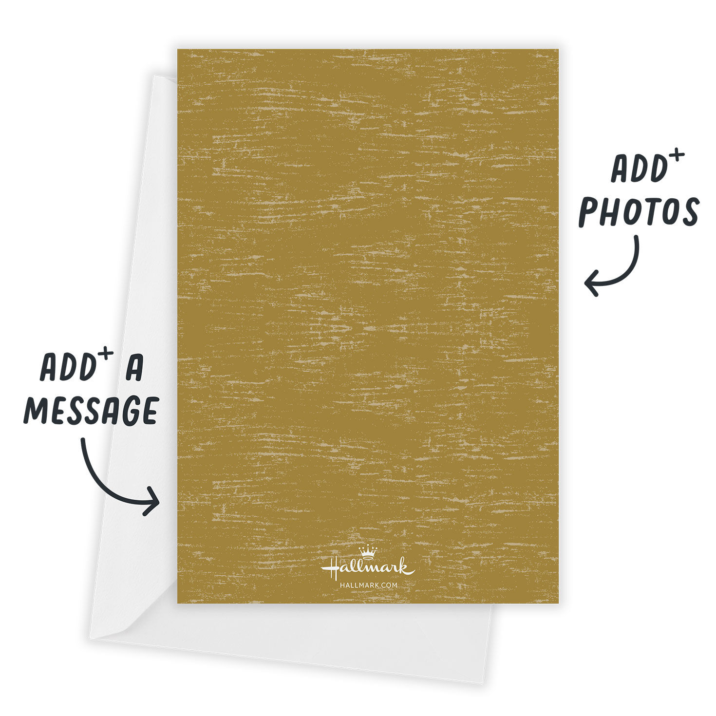 Elegant Golden Birch Flat Holiday Photo Card, , large image number 2