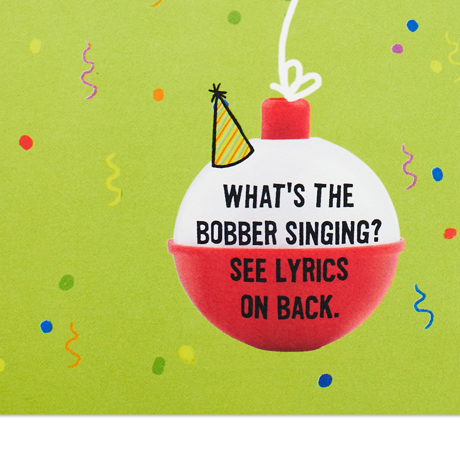 Fishing Puns and Bobber Funny Birthday Card Sentiment image number 3