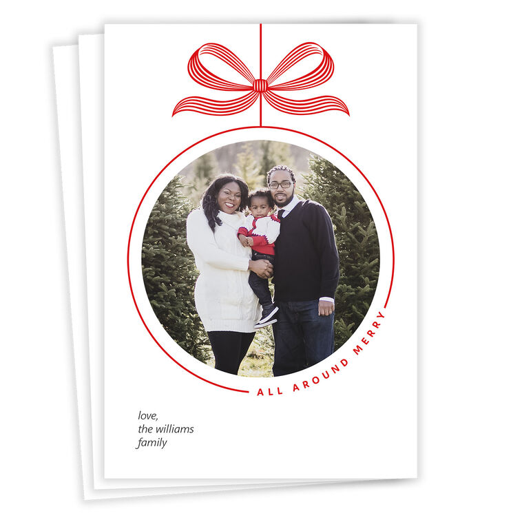 All Around Merry Flat Christmas Photo Card