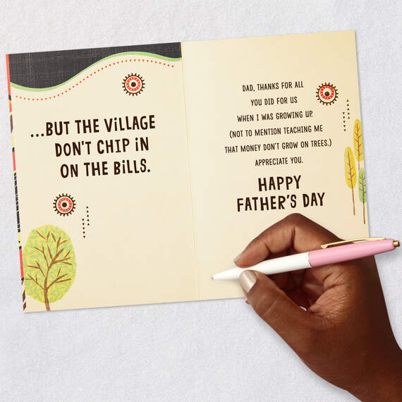 It Takes More Than a Village Funny Father's Day Card for Dad, , large image number 7