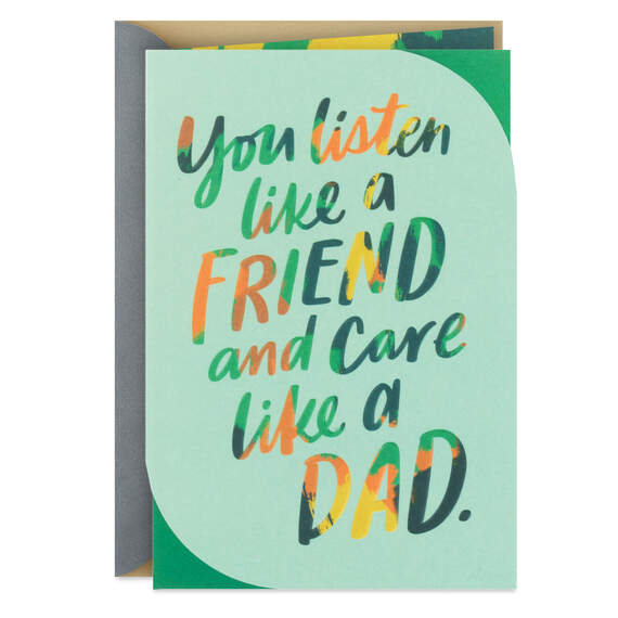 You're Loved Like a Friend and a Dad Birthday Card