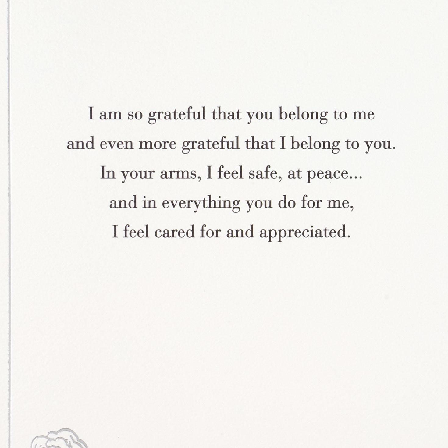 Flowers on Red Valentine's Day Card for Husband Sentiment image number 2