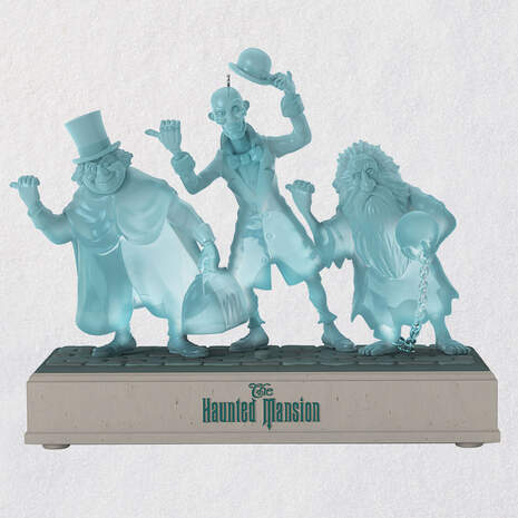 Disney The Haunted Mansion Hitchhiking Ghosts Musical Ornament With Light, , large